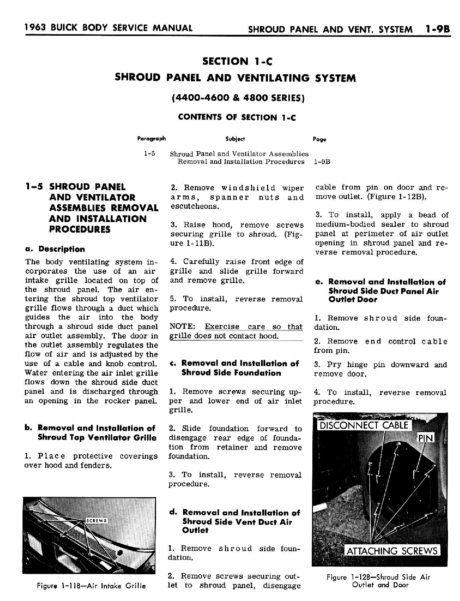 19636 Buick Body Service Manual - Front End Page 9 Of 9